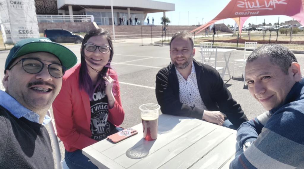 Horacio, Melina, Damián y Daniel en la Expo Cáñamo de San Luis 2022